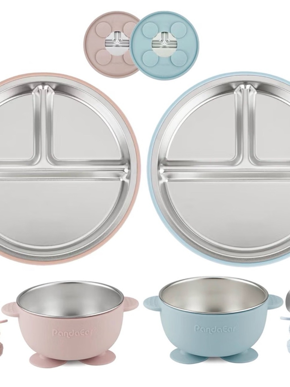 PandaEar 8PCS Baby Feeding Set
- Pink & Blue